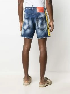 Dsquared2 short en jean à bande logo