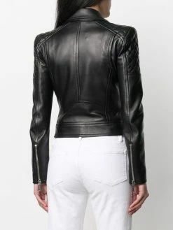Dsquared2 veste de moto à empiècements matelassés