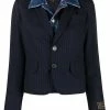 Dsquared2 blazer rayé à design superposé