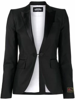 Dsquared2 blazer cintrée à revers contrastants