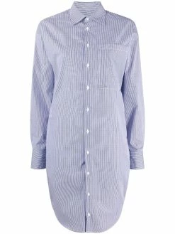 Dsquared2 robe-chemise Ă fines rayures