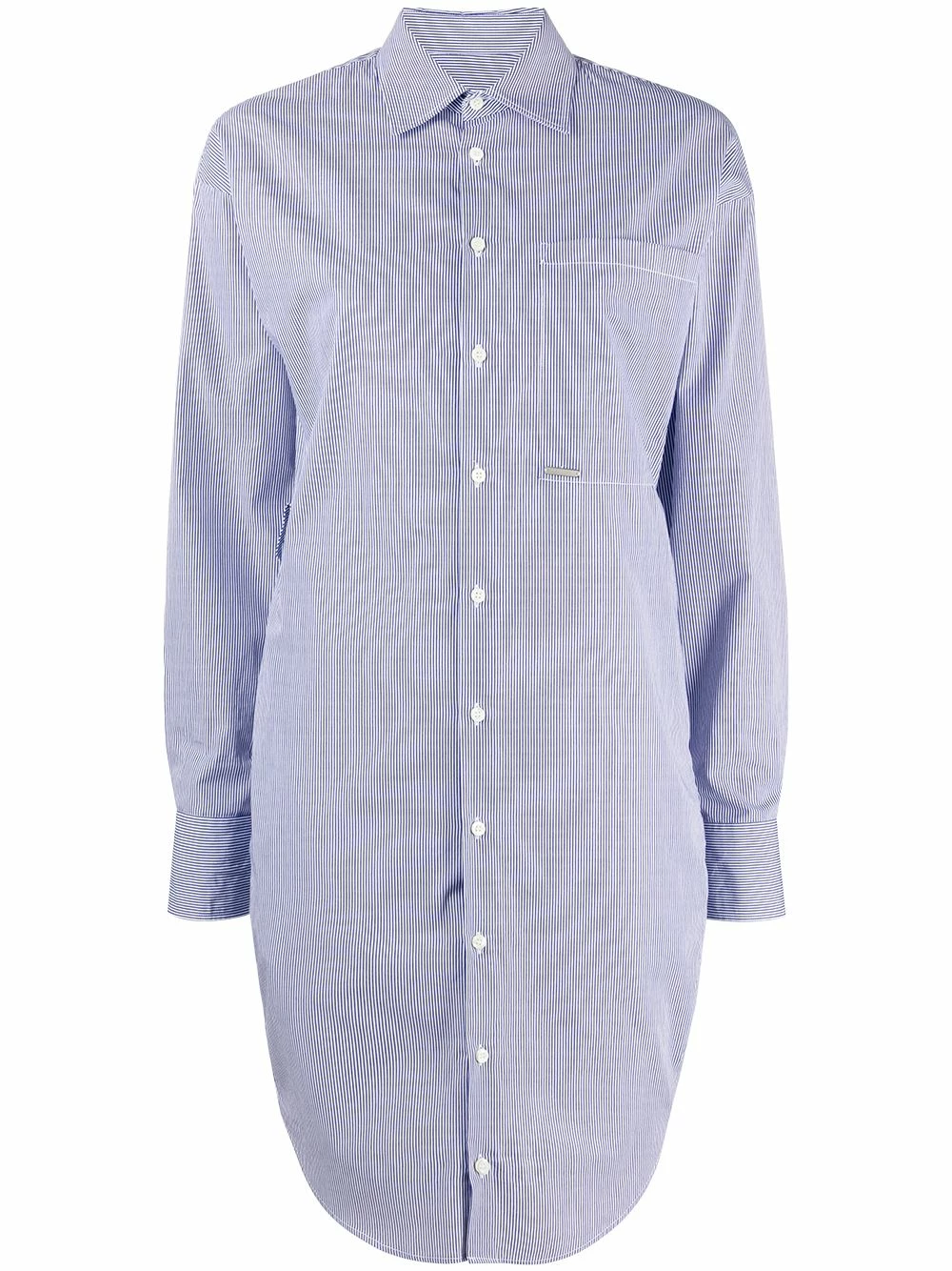 Dsquared2 Assurance De l’Authenticité Robe chemise à fines rayures robes de jour femme 3 Dsquared2 robe-chemise à fines rayures