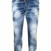 Dsquared2 jean court à bande logo