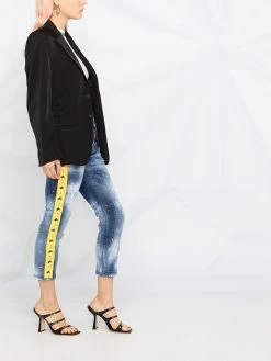 Dsquared2 jean court à bande logo