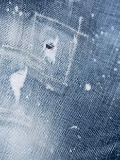 Dsquared2 jean court à bande logo