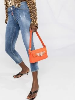 Dsquared2 jean court à effet usé