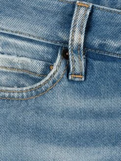 Dsquared2 jean droit à effet délavé