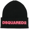 Dsquared2 Bonnet à logo brodé qualité absolue maille femme 1 Dsquared2 bonnet à logo brodé