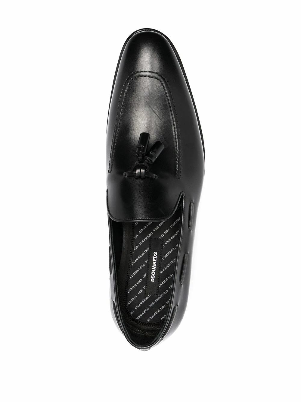 Prix Cassé Dsquared2 Mocassins en cuir à pompon homme 6 Dsquared2 mocassins en cuir à pompon