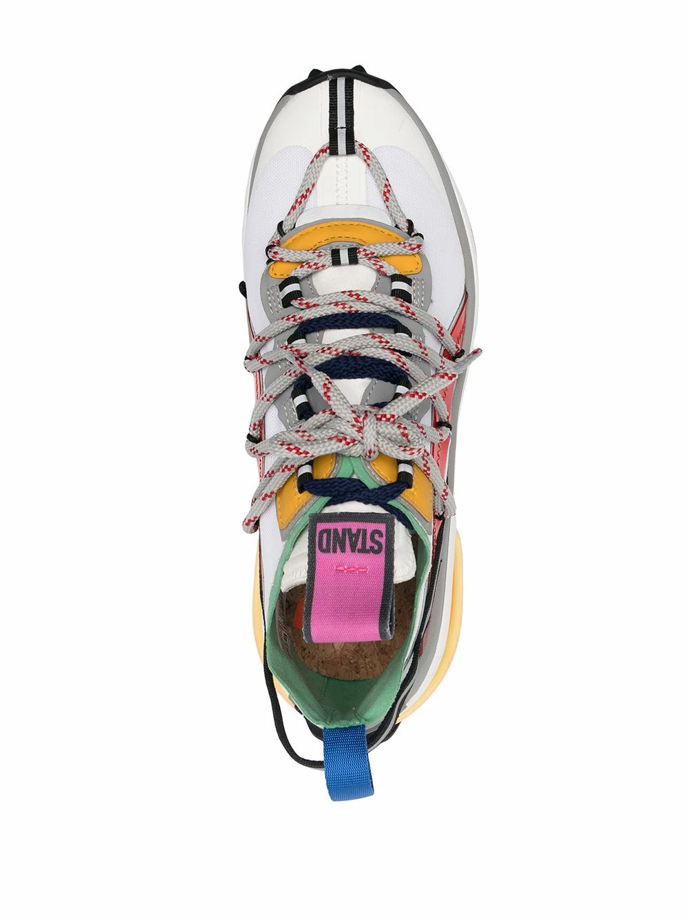 Dsquared2 Se Vend Bas Prix Baskets à design d'empiècements femme 6 Dsquared2 baskets à design d'empiècements