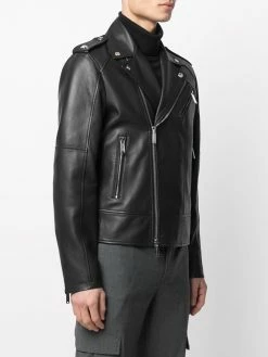Dsquared2 veste de moto en cuir