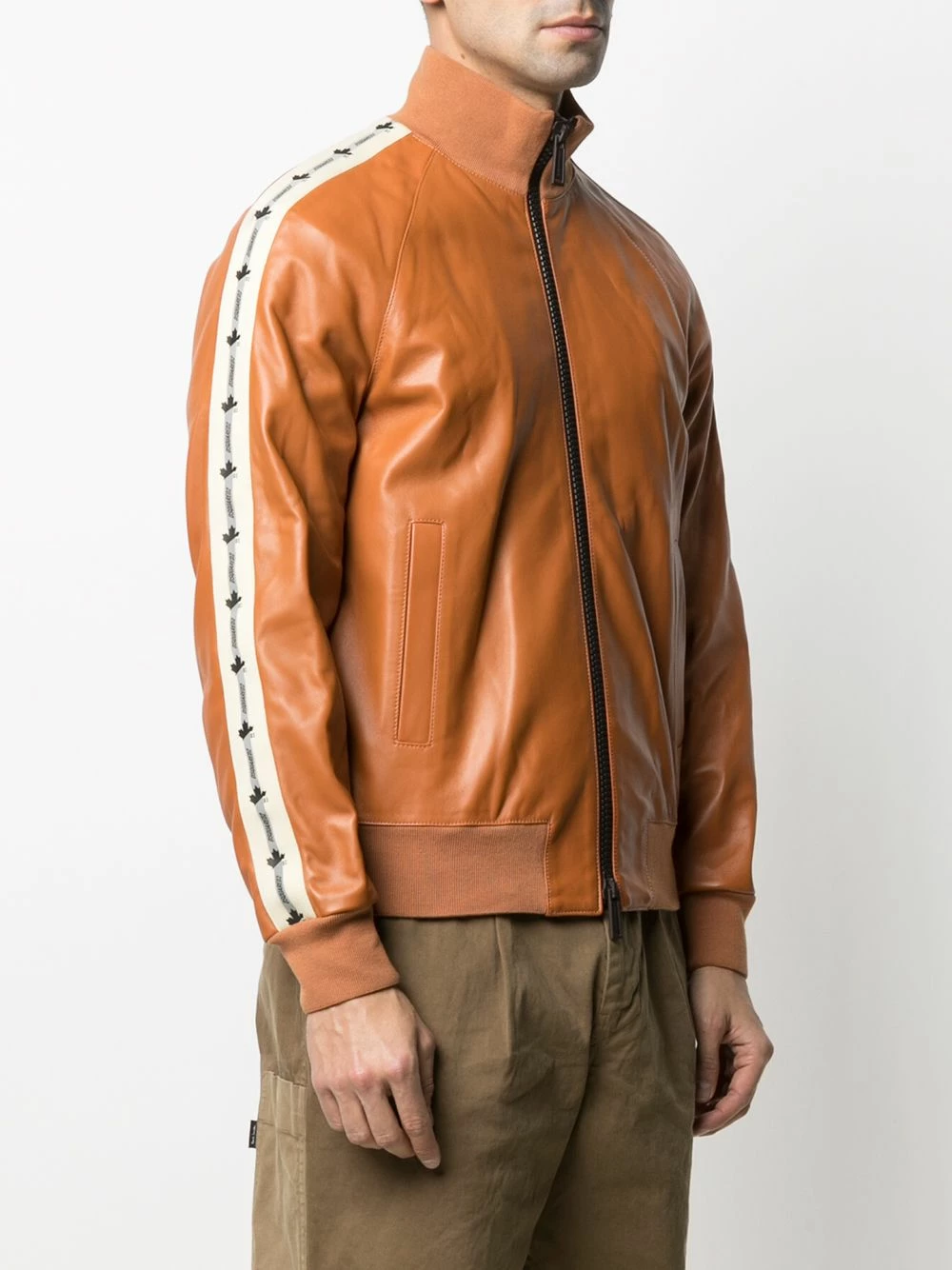 Prix Favorable Dsquared2 Veste bomber en cuir vestes en cuir homme 5 Dsquared2 veste bomber en cuir