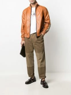 Dsquared2 veste bomber en cuir