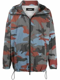 Dsquared2 coupe-vent à imprimé camouflage