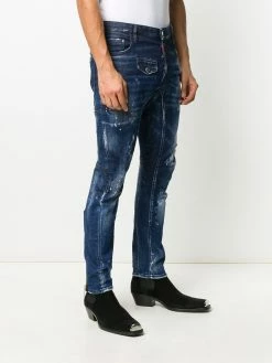 Dsquared2 jean skinny à chevilles zippées