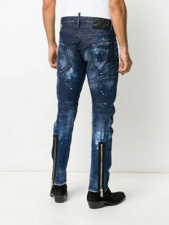 Dsquared2 jean skinny à chevilles zippées