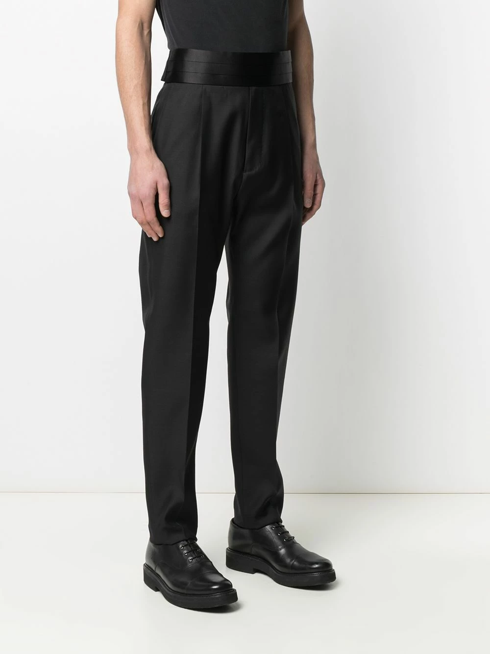 Dsquared2 Prix Bradés Pantalon de costume à détails superposés pantalons de costume homme 5 Dsquared2 pantalon de costume à détails superposés