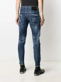 Dsquared2 jean droit à rayures Icon