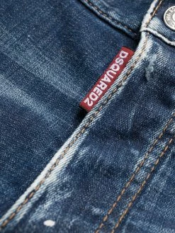Dsquared2 jean droit à rayures Icon