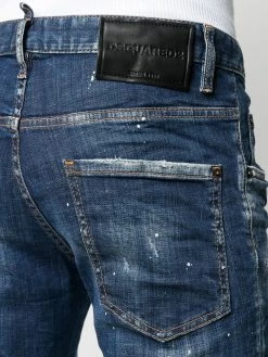 Dsquared2 jean droit à rayures Icon