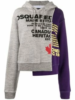 Dsquared2 hoodie à design patchwork