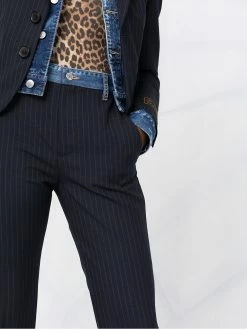 Dsquared2 pantalon court à fines rayures