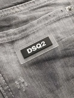 Dsquared2 jean skinny à effet usé