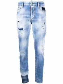 Dsquared2 jean à effet usé