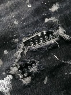 Dsquared2 jean skinny à effet usé