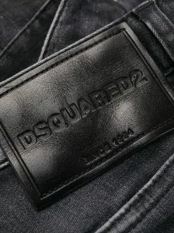 Dsquared2 jean skinny à effet usé