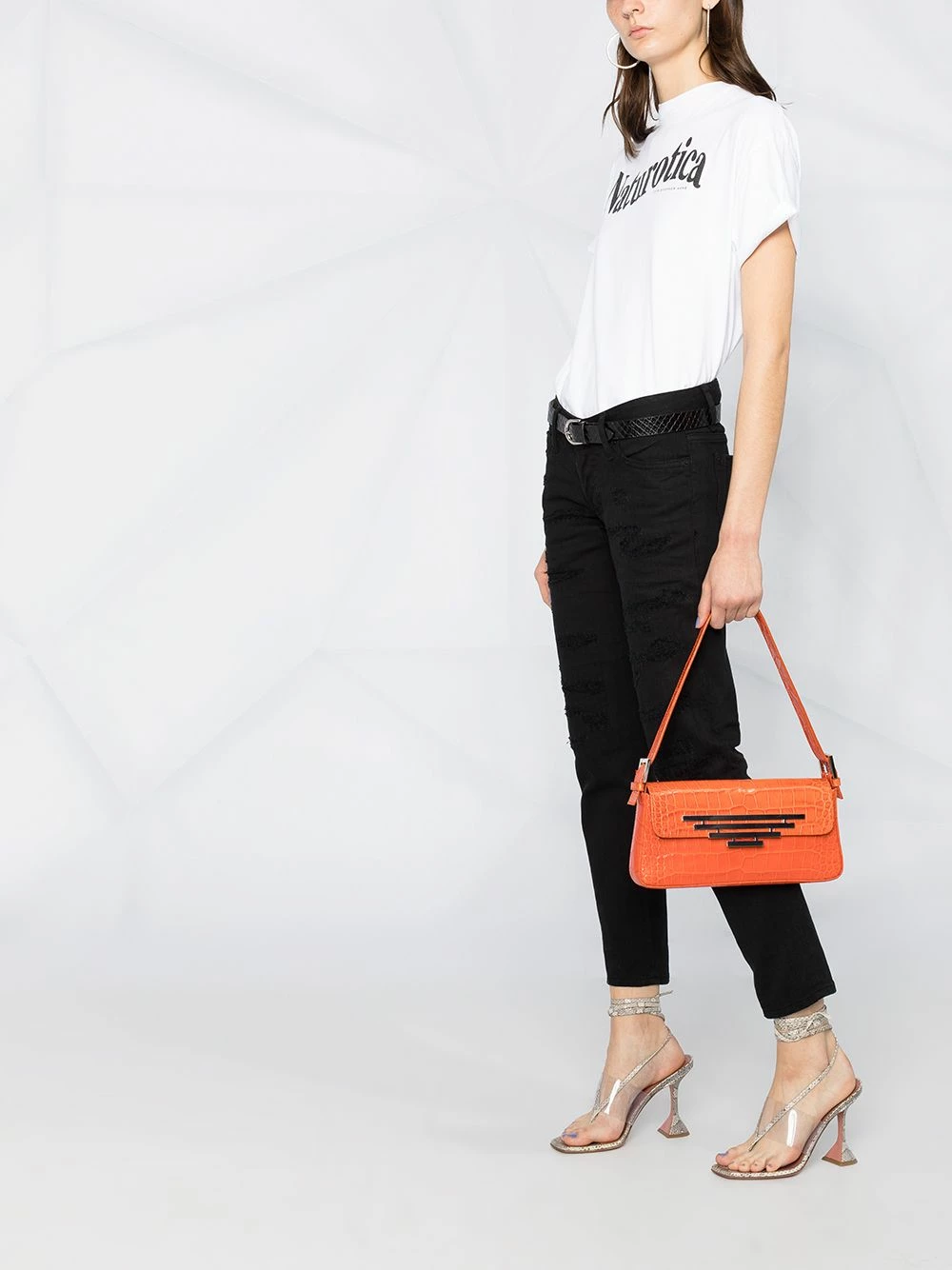 Prix Abordable Dsquared2 Jean court à taille mi haute jeans droits femme 8 Dsquared2 jean court à taille mi-haute