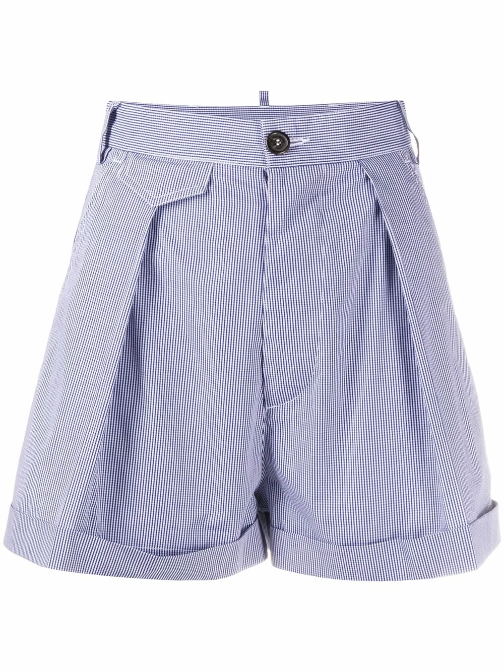 Dsquared2 Short à taille haute à carreaux vichy Prix Gelé shorts courts femme 3 Dsquared2 short à taille haute à carreaux vichy