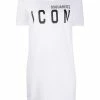 Dsquared2 robe courte à logo imprimé