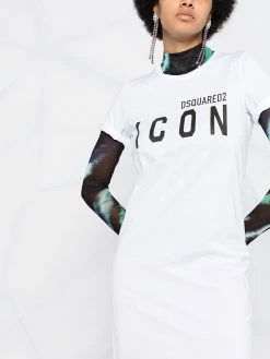 Dsquared2 robe courte à logo imprimé
