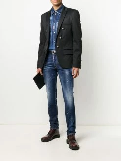 Dsquared2 chemise en jean à effet usé