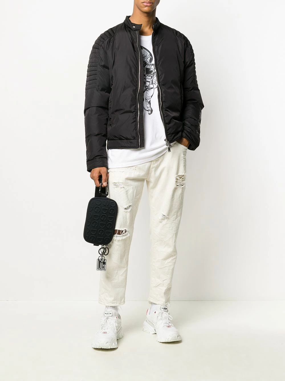 Dsquared2 Prix Réduit Veste matelassée à fermeture zippée doudounes & vestes matelassées homme 4 Dsquared2 veste matelassée à fermeture zippée