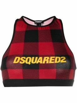 Dsquared2 brassière de sport à logo imprimé