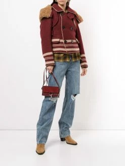 Dsquared2 manteau à cape contrastante