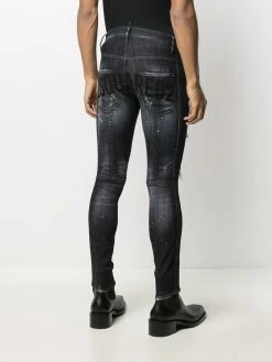 Dsquared2 jean skinny à effet usé