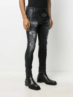 Dsquared2 jean skinny à effet usé