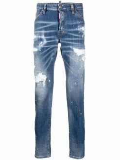 Dsquared2 jean slim Icon à effet usé