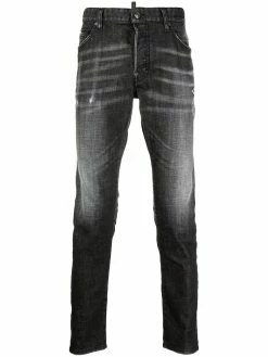Dsquared2 jean slim à effet usé