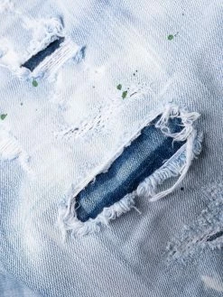 Soldes Dsquared2 Jean court à effet usé jeans courts femme 16 Dsquared2 jean court à effet usé