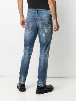 Dsquared2 jean à effet taches de peinture