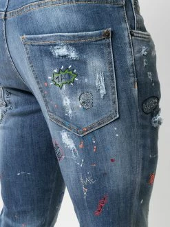 Dsquared2 jean à effet taches de peinture