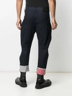 Dsquared2 jean crop à ourlet à revers