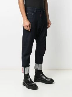 Dsquared2 jean crop à ourlet à revers