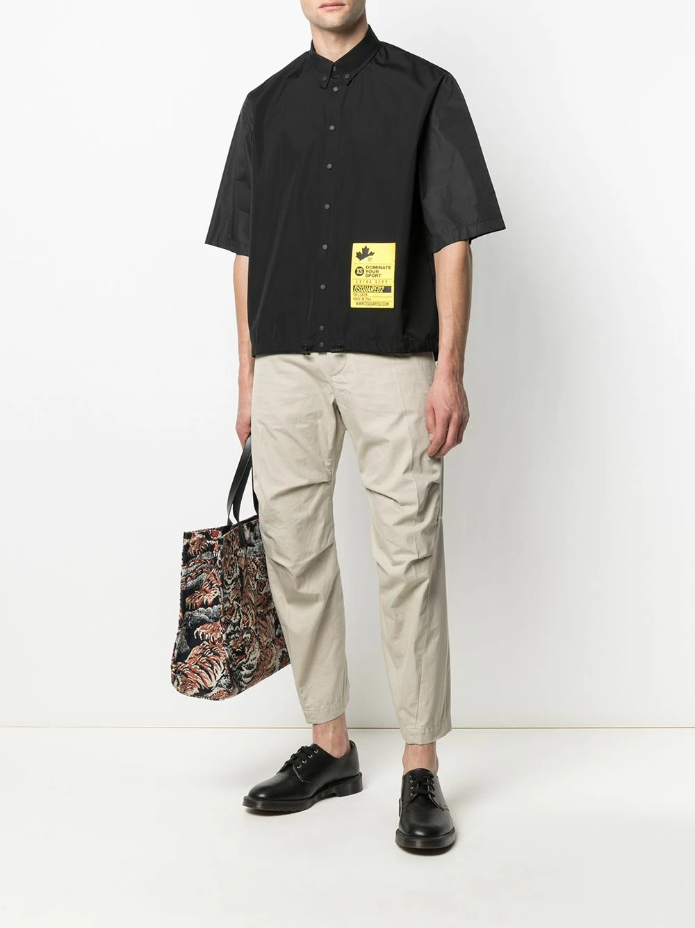 Dsquared2 Pantalon crop à coupe sarouel Prix d’Amis pantalons courts homme 4 Dsquared2 pantalon crop à coupe sarouel