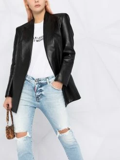 Dsquared2 jean court à effet usé