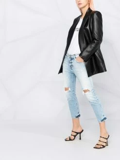 Dsquared2 jean court à effet usé